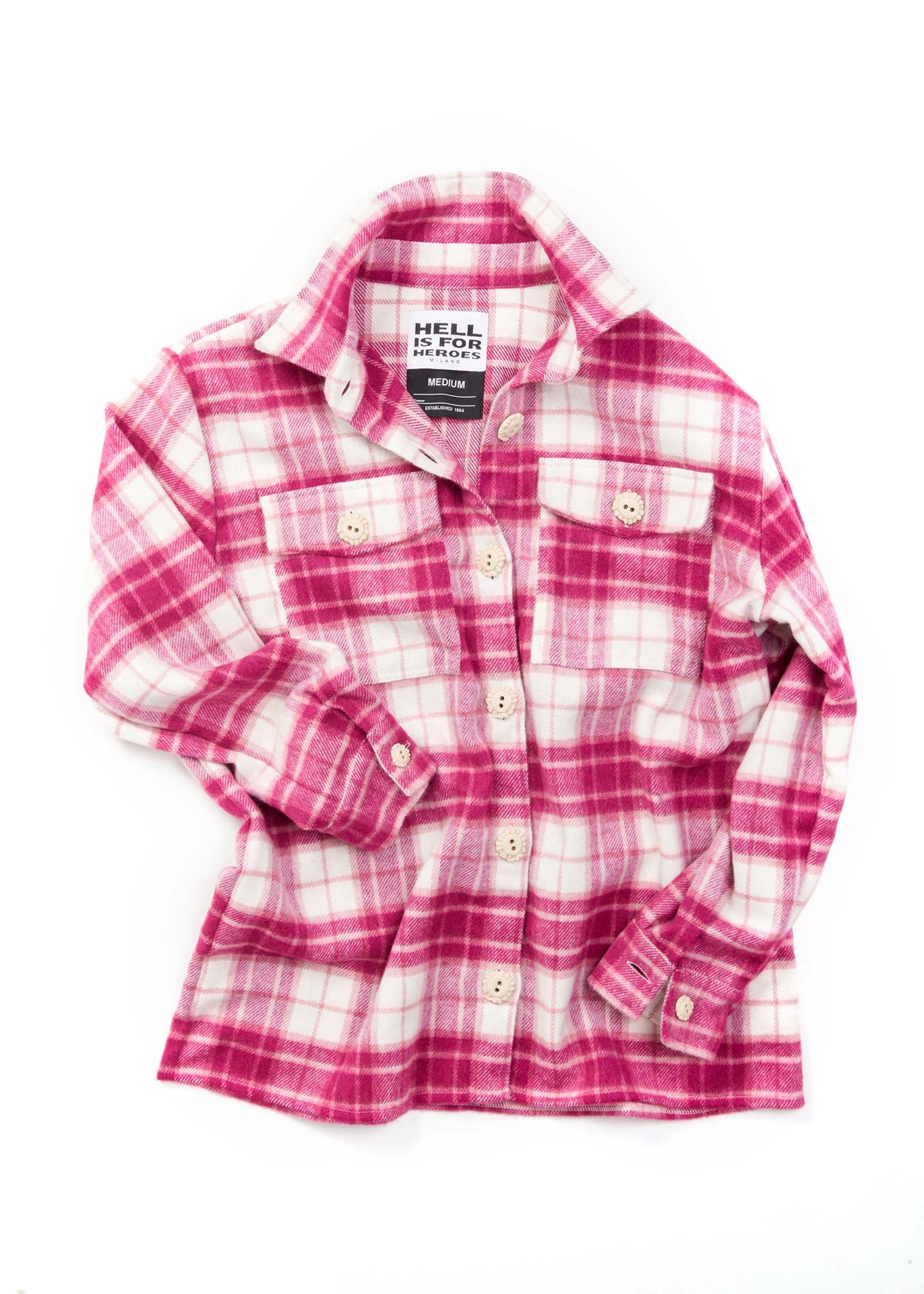 BRIGITTE - Pink check shirt